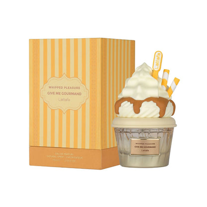 Perfume Lattafa Whipped Pleasure EDP gourmand floral palomitas caramelo jazmin tonka