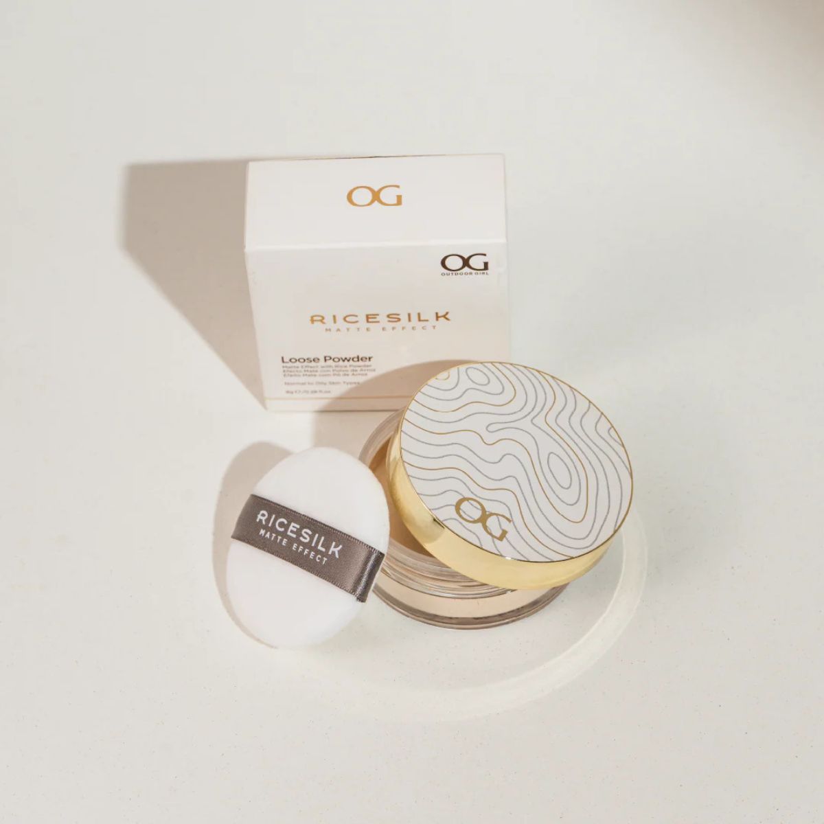 Polvo Suelto Rice Silk OG Colombia setting powder arroz niacinamida poros sebo sin flashback maquillaje