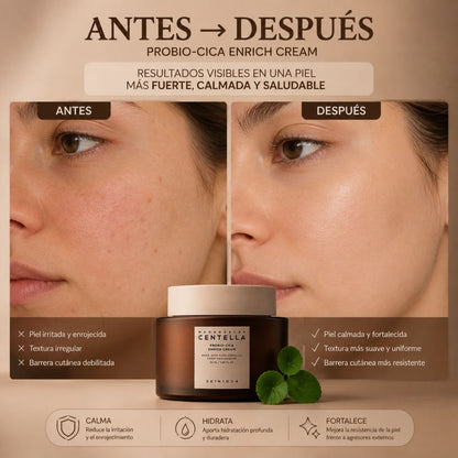 Probio-Cica Enrich Cream Skin1004 probioticos centella asiatica barrera cutanea piel sensible