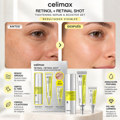 Celimax Vita A Retinal Shot Set — Booster + Sérum Antiedad K-Beauty
