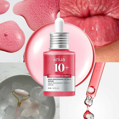 Serum facial de niacinamida Anua Pack de dos unidades. 