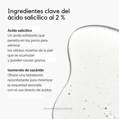 Salicylic Acid 2% Solution The Ordinary solución BHA acido salicilico poros acne control