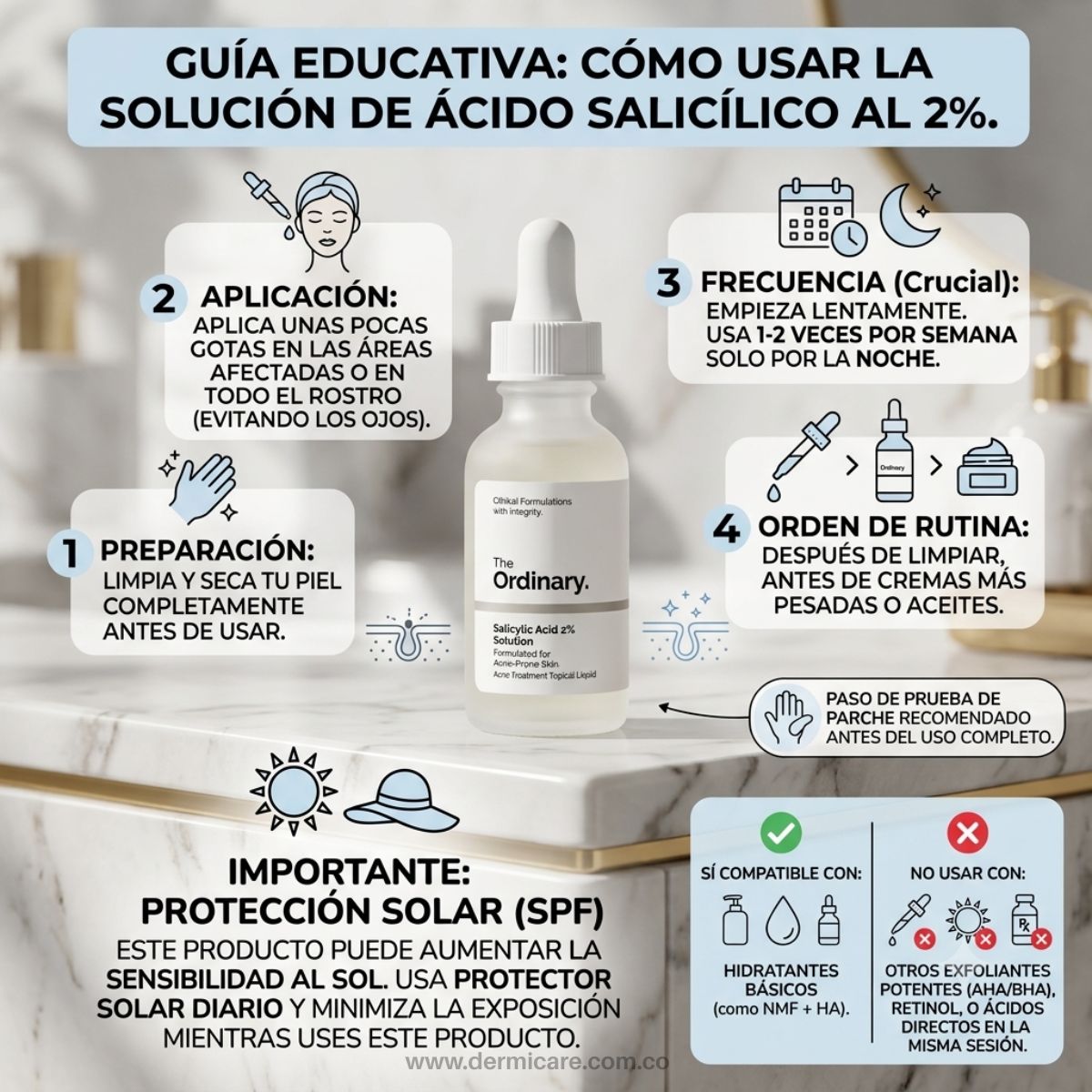 Salicylic Acid 2% Solution The Ordinary solución BHA acido salicilico poros acne control