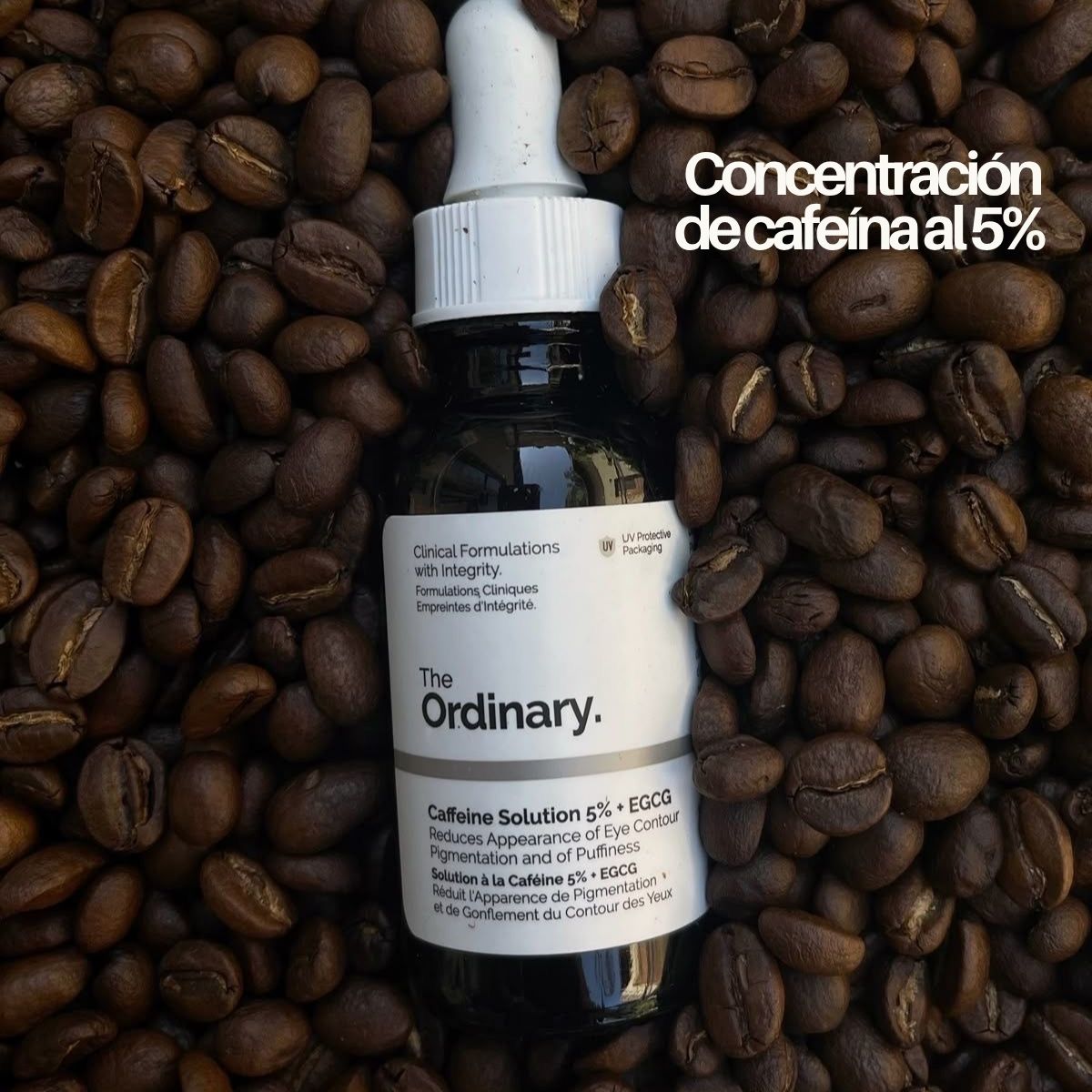 serum de cafeina The Ordinary 5% EGCG para ojeras y bolsas en ojos