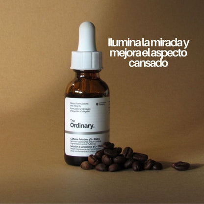 serum de cafeina The Ordinary 5% EGCG para ojeras y bolsas en ojos