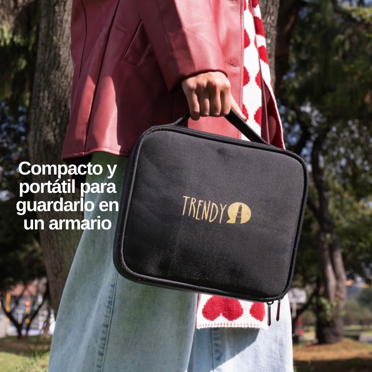 Neceser Trendy mediano organizadora de maquillaje y cosméticos color