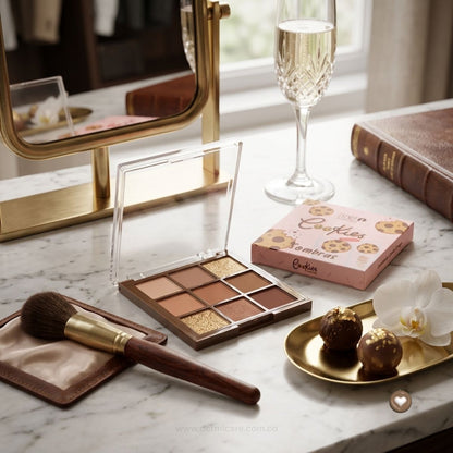 Sombra Cookies Trendy paleta sombras cafe tierra neutros mate shimmer ahumado ojos
