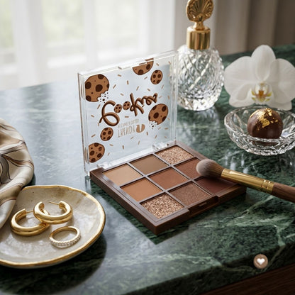 Sombra Cookies Trendy paleta sombras cafe tierra neutros mate shimmer ahumado ojos
