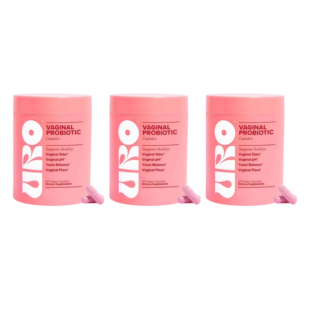 Uro Probióticos Vaginales 60 Cápsulas - Flora Vaginal pH Equilibrio Infecciones