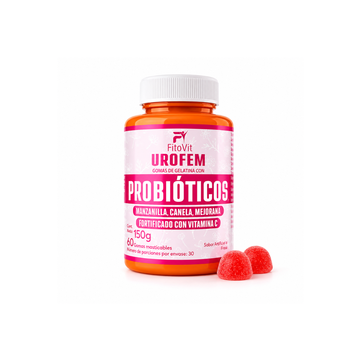 Urofem Probioticos FitoVit 60 gomitas flora vaginal salud urinaria mujer