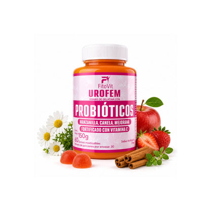 Urofem Probioticos FitoVit 60 gomitas flora vaginal salud urinaria mujer