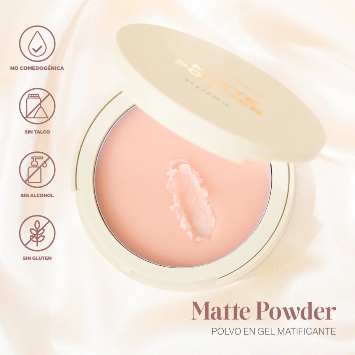 Polvo en gel matificante Atenea - Control de brillo con hidratación