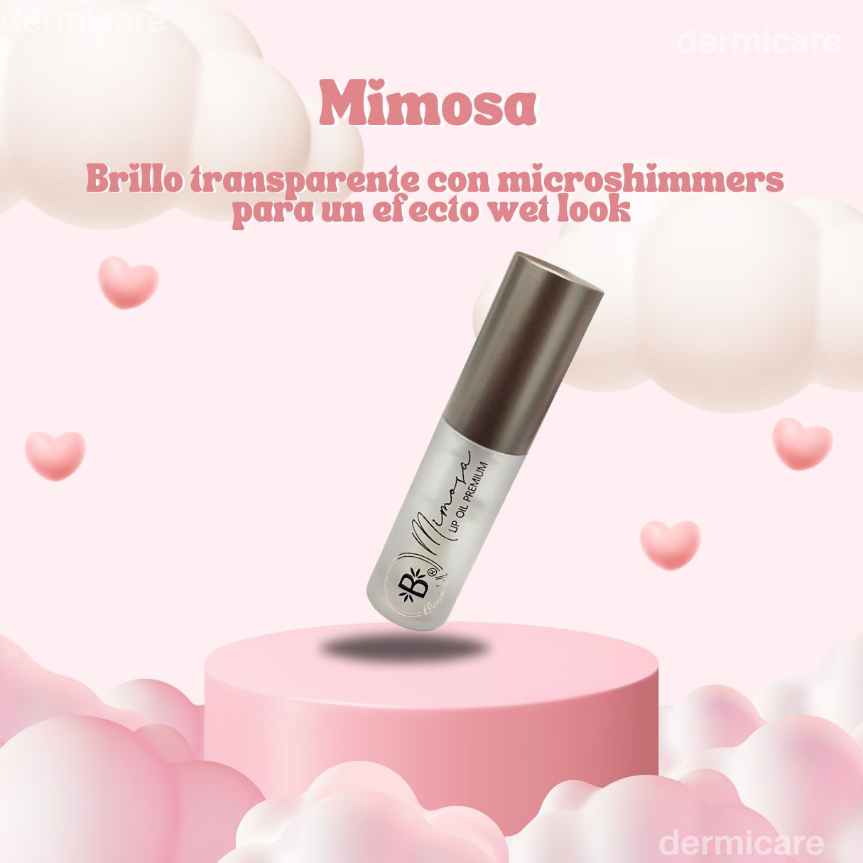 Brillos labiales Bloomshell en 6 tonos - Mini Lip Gloss Set x6 