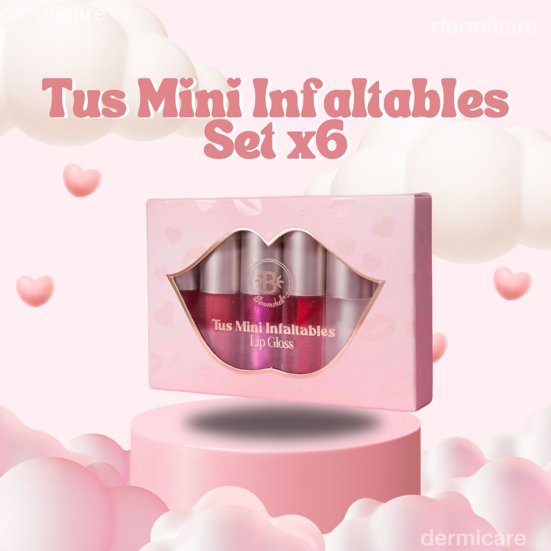 Brillos labiales Bloomshell en 6 tonos - Mini Lip Gloss Set x6 