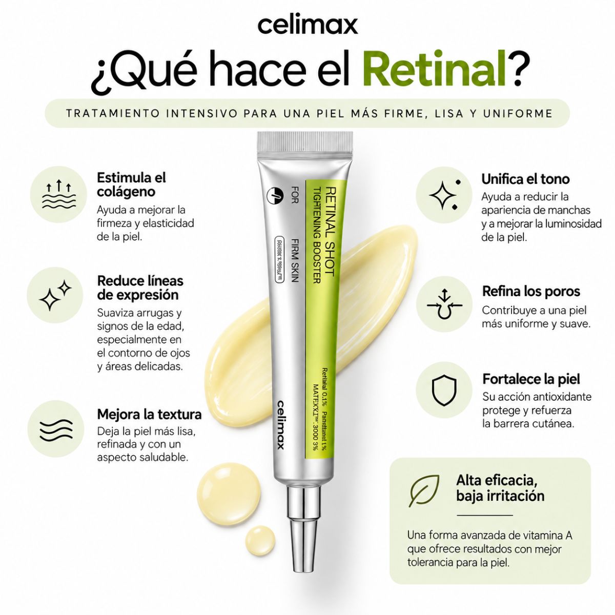 Vita-A Retinal Shot Tightening Booster Celimax 15ml retinal antiedad firmeza poros K-Beauty 