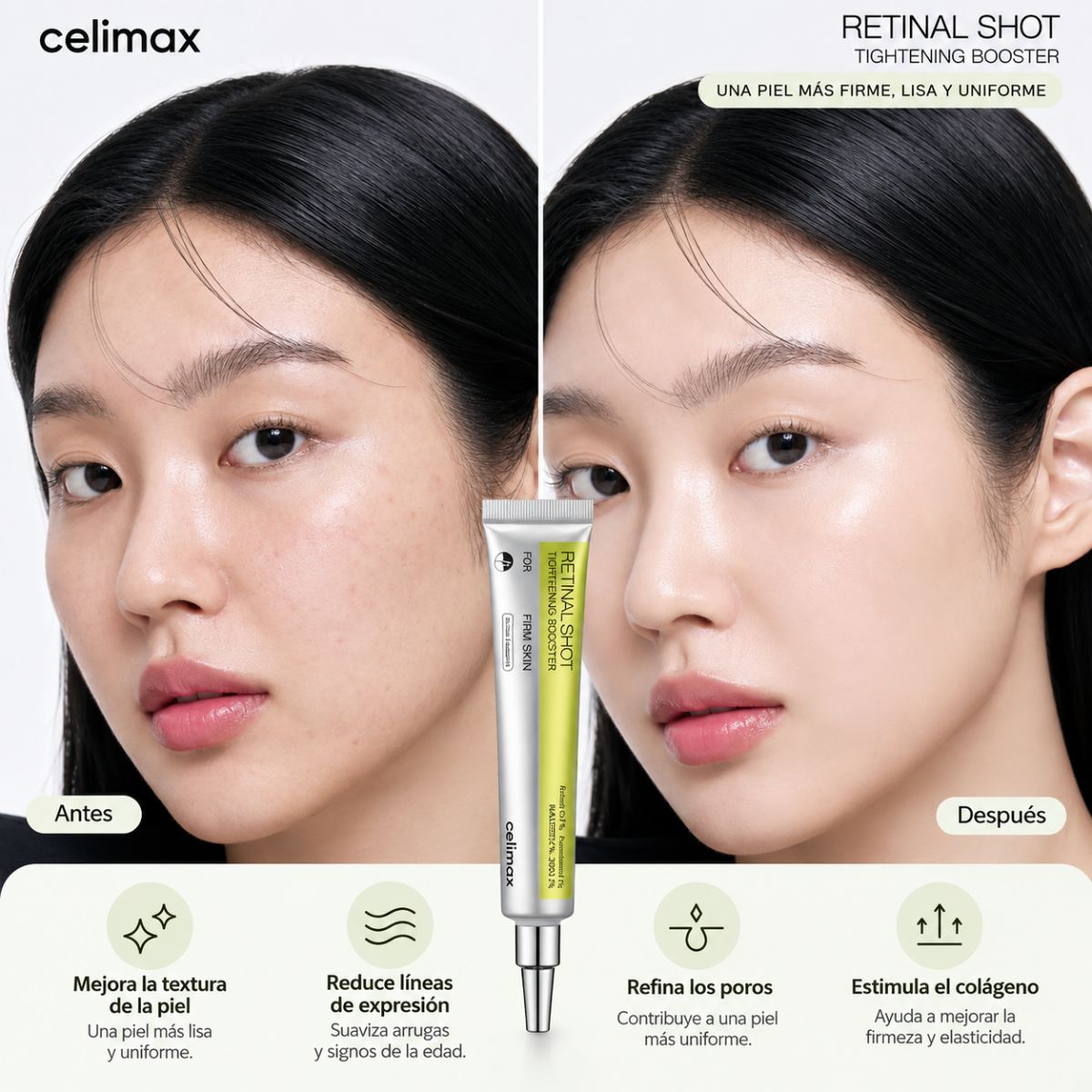 Vita-A Retinal Shot Tightening Booster Celimax 15ml retinal antiedad firmeza poros K-Beauty 