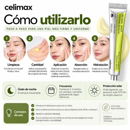 Vita-A Retinal Shot Tightening Booster Celimax 15ml retinal antiedad firmeza poros K-Beauty 