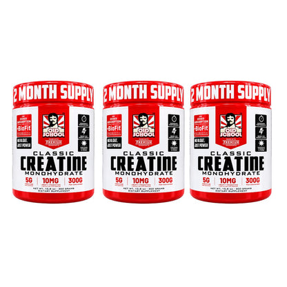 Creatina Monohidratada Old School Labs Classic 300 g con Probiótico BioFit™