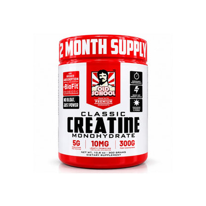 Creatina Monohidratada Old School Labs Classic 300 g con Probiótico BioFit™