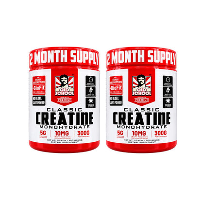 Creatina Monohidratada Old School Labs Classic 300 g con Probiótico BioFit™