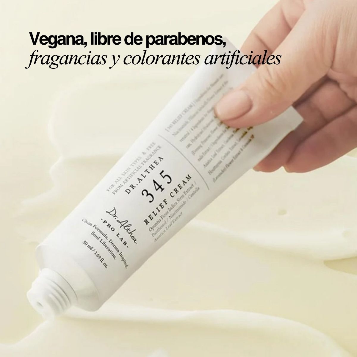 Crema de tratamiento 345 Cream Relief Dr. Althea para secuelas de acné y manchas con Niacinamida, Resveratrol e Hibiscus.