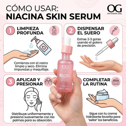 Sérum Niacinamida OG Colombia suero vitamina B3 poros manchas tono uniforme control sebo