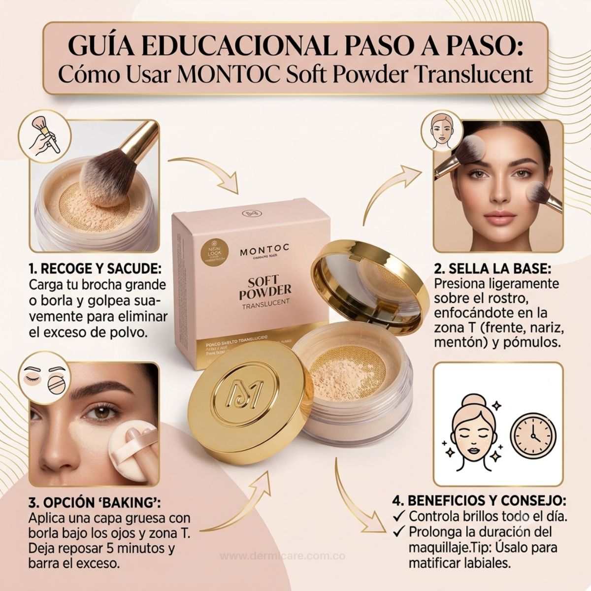 Montoc Polvo Suelto Traslucido Soft Powder