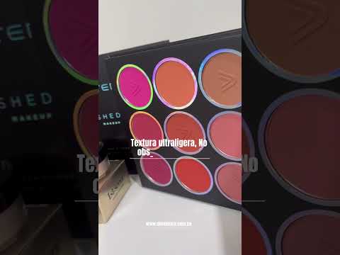 Paleta Rubores 9 Tonos + Polvo Traslúcido Atenea