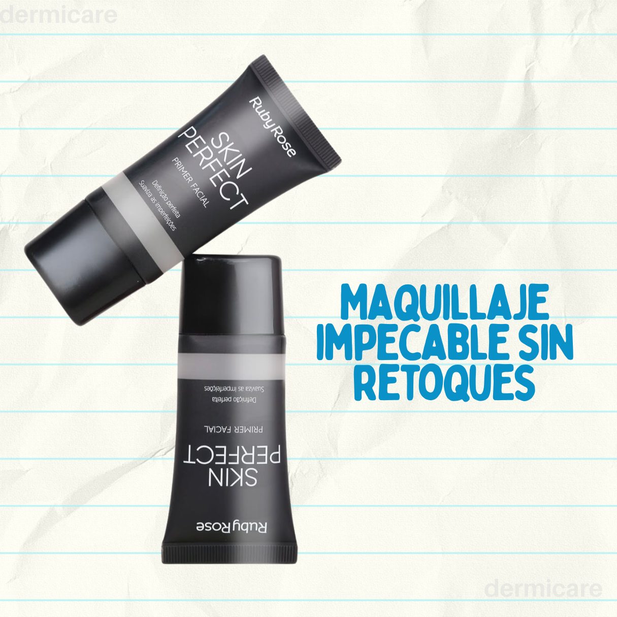 Primer Maquillaje Skin Perfect Ruby Rose - PreBase para maquillaje profesional