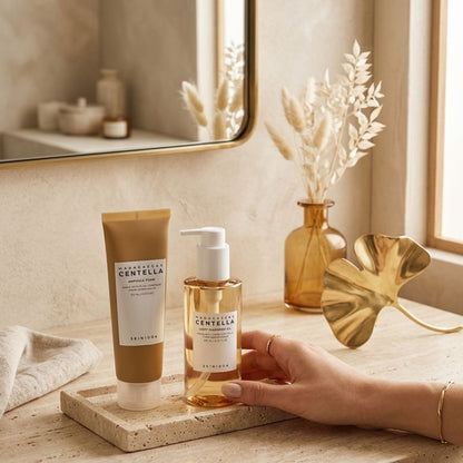 Double Cleansing Duo Skin1004 set aceite limpiador y gel limpiador Centella Asiatica K-beauty