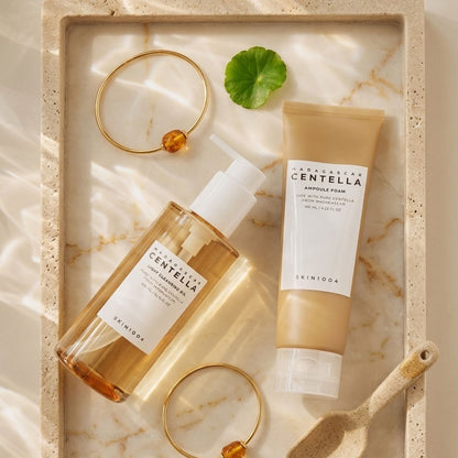 Double Cleansing Duo Skin1004 set aceite limpiador y gel limpiador Centella Asiatica K-beauty