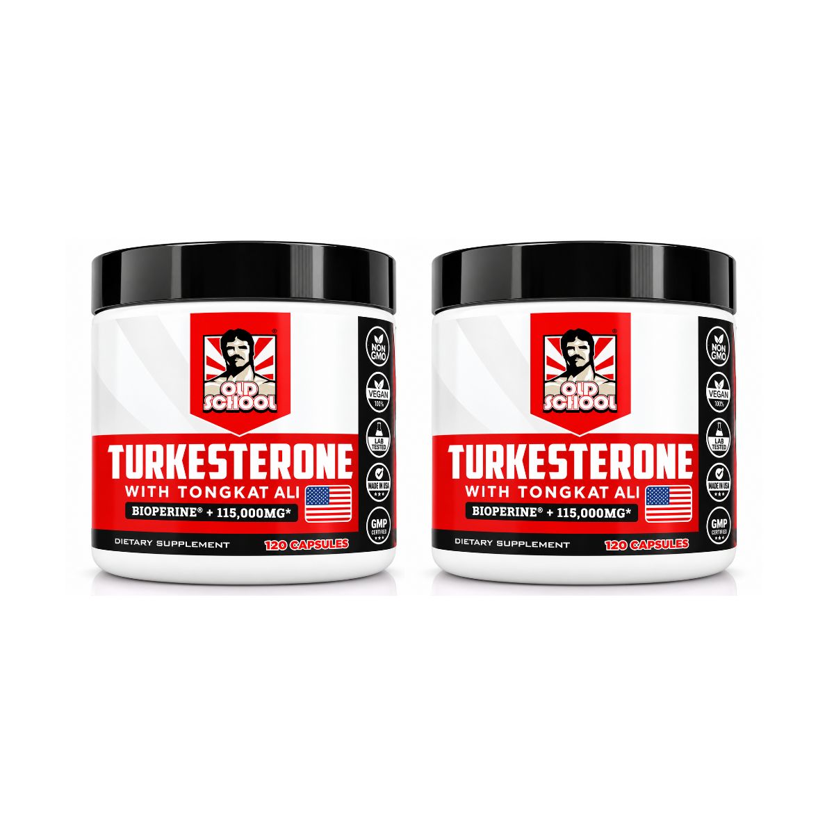 Turkesterone con Tongkat Ali Old School Labs x120 Cápsulas